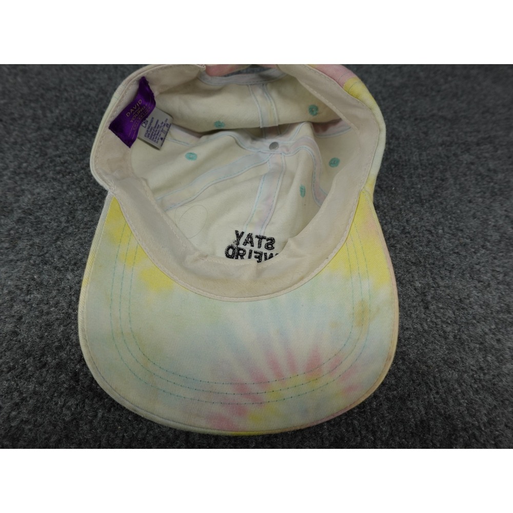David and Young Stay Weird Tie Dye Baseball Cap Hat FWCAP42276 Multicolor OSFM - Picture 6 of 7